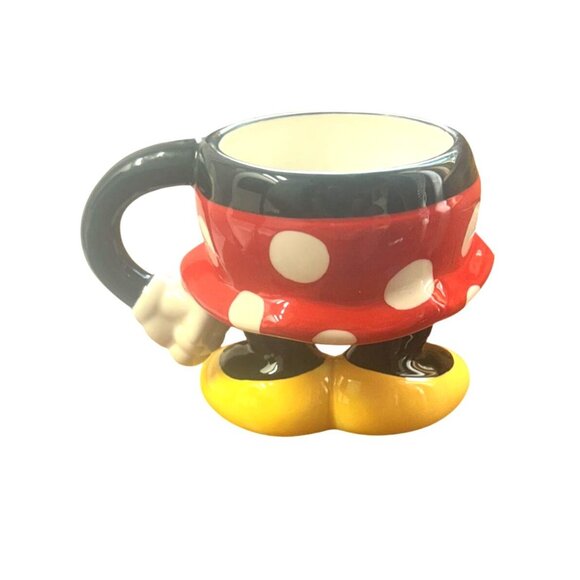 Disney Minnie Mouse 3D Ceramic Mug With Polka Dot Dress & Yellow Shoes - Picture 3 of 7